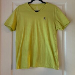 Men's Yellow V-Neck T-Shirt